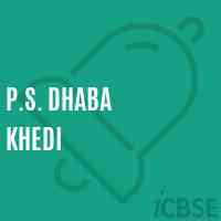 P.S. Dhaba Khedi Primary School Logo