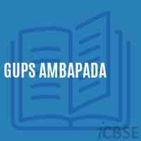Gups Ambapada Middle School Logo