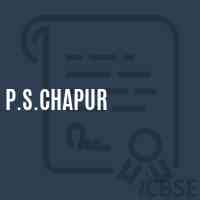 P.S.Chapur Primary School Logo