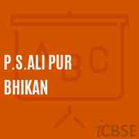 P.S.Ali Pur Bhikan Primary School Logo