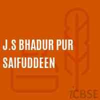 J.S Bhadur Pur Saifuddeen Middle School Logo
