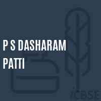 P S Dasharam Patti Primary School Logo