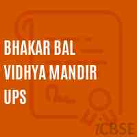 Bhakar Bal Vidhya Mandir Ups Middle School Logo