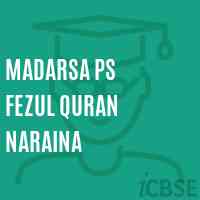 Madarsa Ps Fezul Quran Naraina Primary School Logo