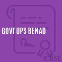 Govt Ups Benad Middle School Logo