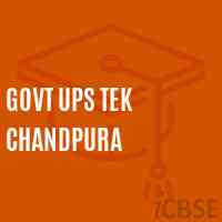 Govt Ups Tek Chandpura Middle School Logo