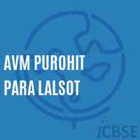Avm Purohit Para Lalsot Primary School Logo