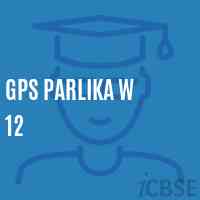 Gps Parlika W 12 Primary School Logo