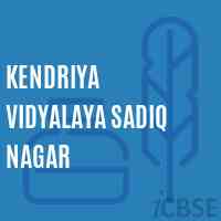 Kendriya Vidyalaya Sadiq Nagar Senior Secondary School Logo