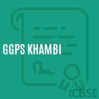 Ggps Khambi Primary School Logo
