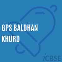 Gps Baldhan Khurd Primary School Logo