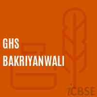 Ghs Bakriyanwali Secondary School Logo
