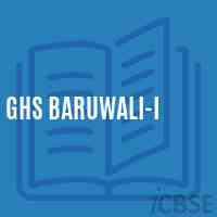 Ghs Baruwali-I Secondary School Logo