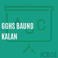 Gghs Baund Kalan Secondary School Logo