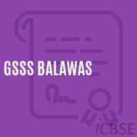 Gsss Balawas High School Logo