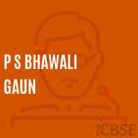P S Bhawali Gaun Primary School Logo