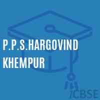 P.P.S.Hargovind Khempur Primary School Logo