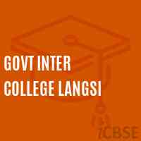 Govt Inter College Langsi High School Logo