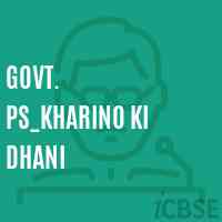 Govt. Ps_Kharino Ki Dhani Primary School Logo