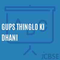 Gups Thinglo Ki Dhani Middle School Logo