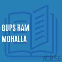 Gups Ram Mohalla Middle School Logo