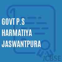 Govt P.S Harmatiya Jaswantpura Primary School Logo