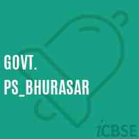 Govt. Ps_Bhurasar Primary School Logo