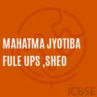 Mahatma Jyotiba Fule Ups ,Sheo Secondary School Logo