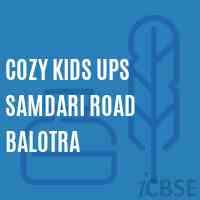 Cozy Kids Ups Samdari Road Balotra Middle School Logo