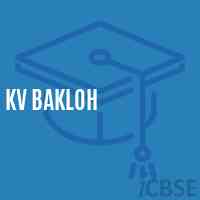 Kv Bakloh Senior Secondary School Logo
