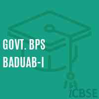 Govt. Bps Baduab-I Middle School Logo