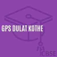 Gps Dulat Kothe Primary School Logo