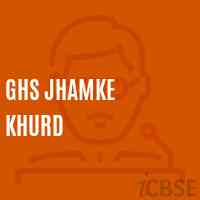 Ghs Jhamke Khurd Secondary School Logo