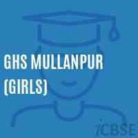 Ghs Mullanpur (Girls) Secondary School Logo