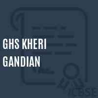 Ghs Kheri Gandian Secondary School Logo