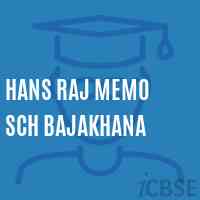 Hans Raj Memo Sch Bajakhana Senior Secondary School Logo