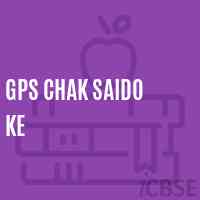 Gps Chak Saido Ke Primary School Logo