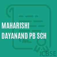 Maharishi Dayanand Pb Sch Middle School Logo