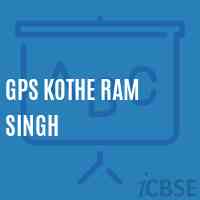 Gps Kothe Ram Singh Primary School Logo