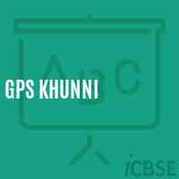 Gps Khunni Primary School Logo
