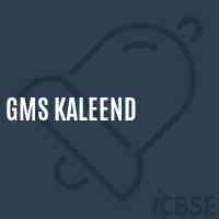 Gms Kaleend Middle School Logo