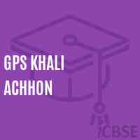 Gps Khali Achhon Primary School Logo