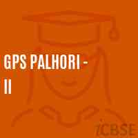 Gps Palhori - Ii Primary School Logo