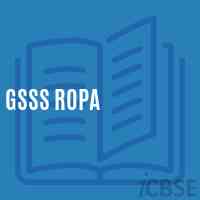 Gsss Ropa High School Logo