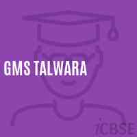 Gms Talwara Middle School Logo