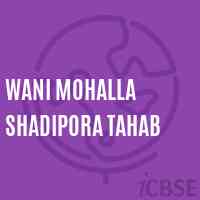 Wani Mohalla Shadipora Tahab Primary School Logo