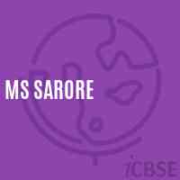 Ms Sarore Middle School Logo