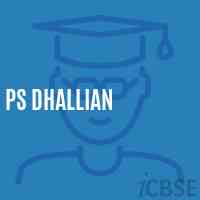 Ps Dhallian Primary School Logo