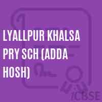 Lyallpur Khalsa Pry Sch (Adda Hosh) Primary School Logo