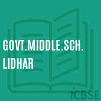 Govt.Middle.Sch.Lidhar Middle School Logo